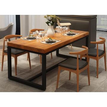 Nordic solid wood negotiation dining table desk reception table long table casual modern conference table