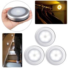 2020 6 LED Smart Body Motion Sensor Night Light Wireless Detector Hallway Pathway Closet Wall Lamp Light with Magnet Auto on/Off