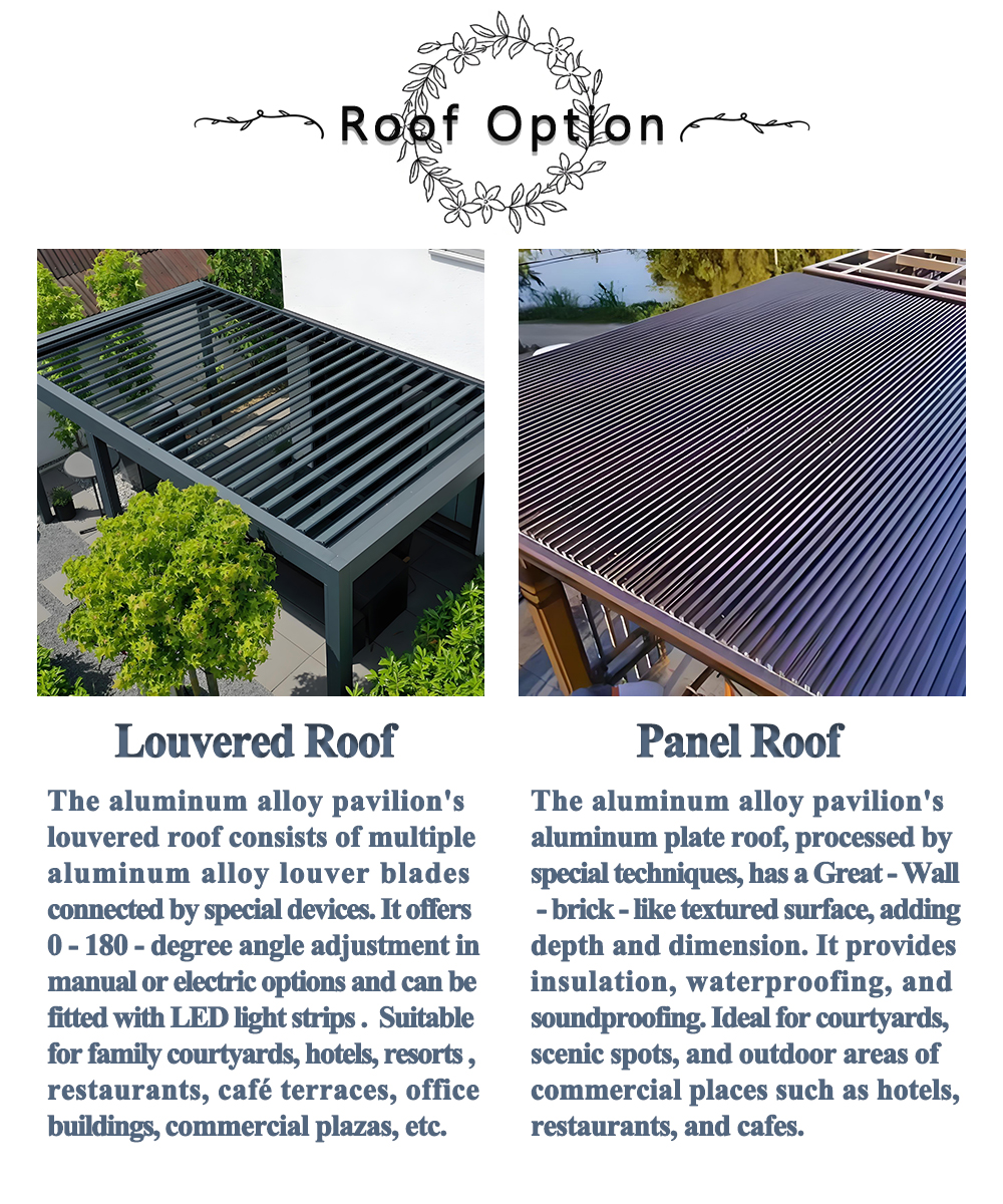 aluminium pergola