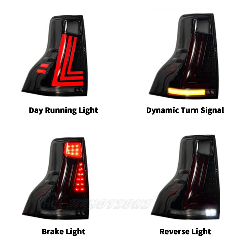 HCMOTIONZ LED Tail Lights For Toyota Land Cruiser Prado For Lexus GX460 2010-2021