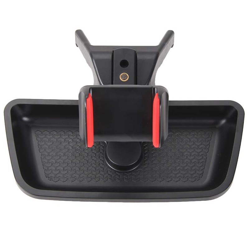 Black ABS Cell Mobile Phone Ipad Holder Car GPS Bracket Dash Mount Holder Storage Organizer Box for Jeep Wrangler JK 2012-2017