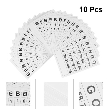 60Pcs Bingo Game Card Bingo Card for Fun Intellectual Development Plaything Intellectual Development Card