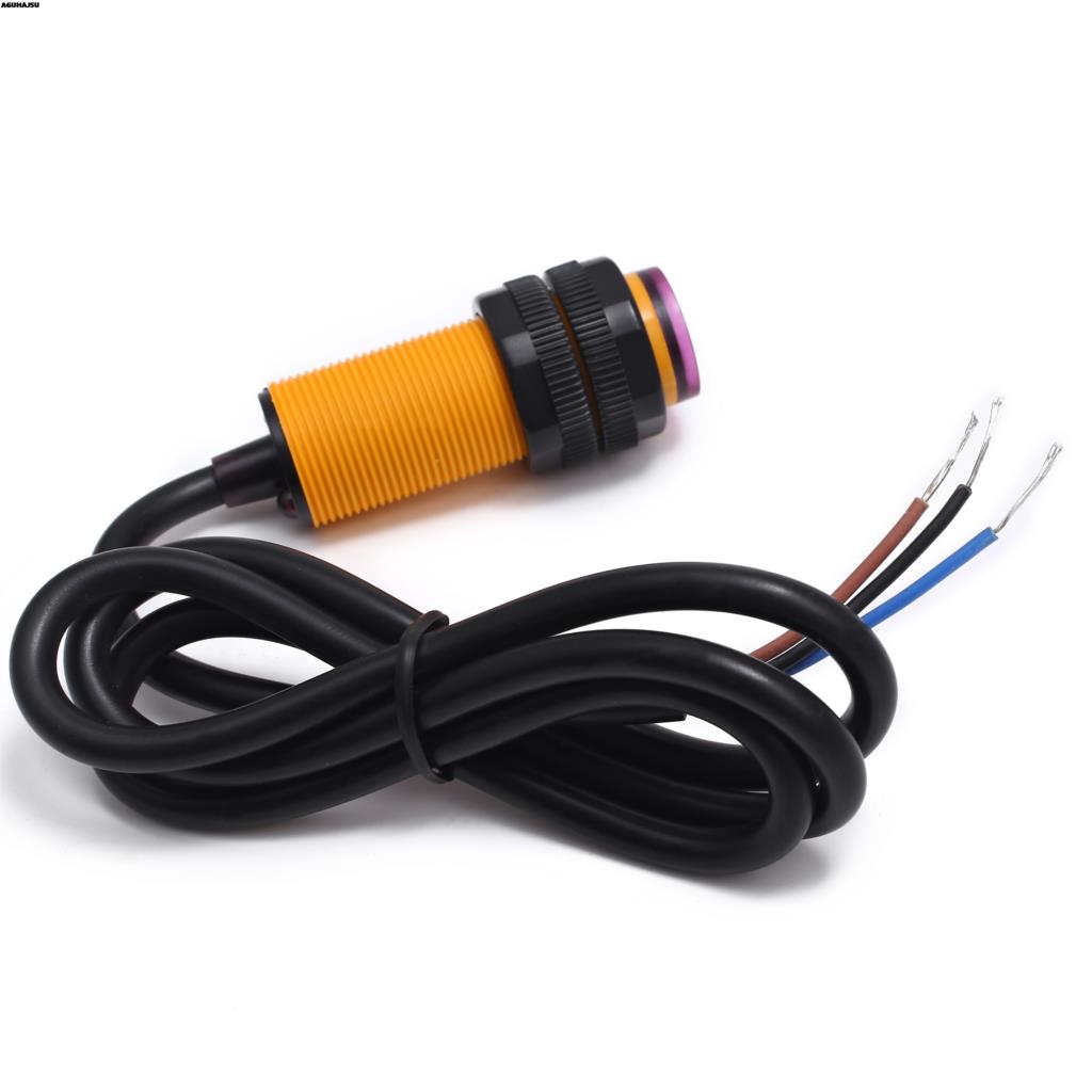 Smart Car Robot E18-D80NK Infrared Obstacle Avoidance Photoelectric Sensor Proximity Switch 3-80cm Detection Range Adjustable