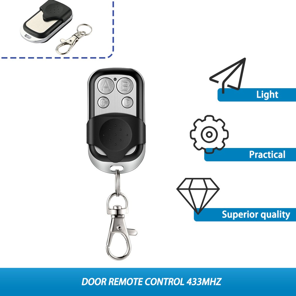 Blue Light 433.92MHZ Copy Remote Controller Metal Clone Remotes Auto Copy Duplicator For Gadgets Car Home Garage door