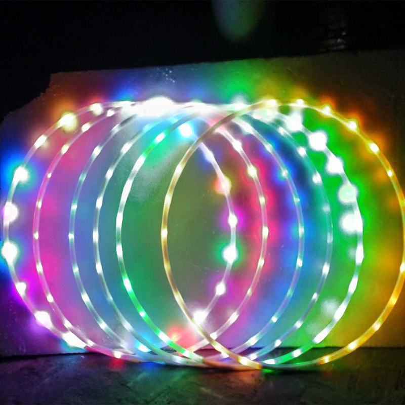 Multi-Color Home Indoor Family LED Fitness Hoop Lightweight Removable Sport Children And Adults Creative Performance Fitness