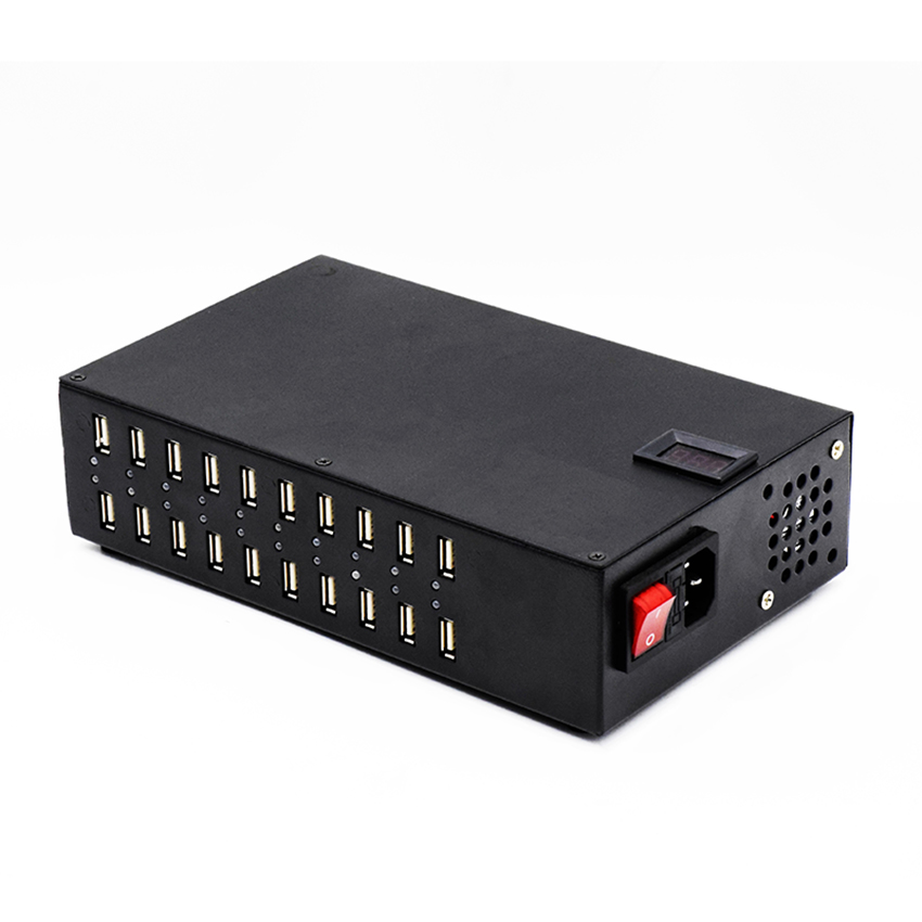 20 port USB charger 200W Multi Port Desktop Smart 20 ports USB Charger