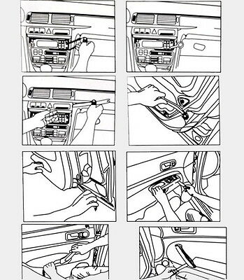 PDR Super Tools Kit Panel Removal Dash Door Radio Pump Wedge tools set outil de réparation ensemble Locksmith Supplies