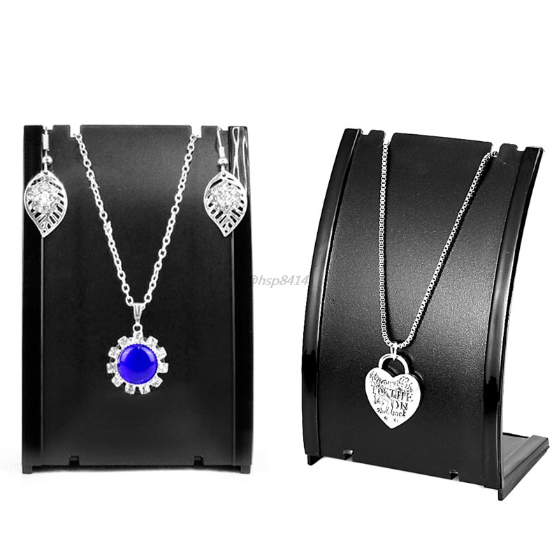 Pendant Necklace Chain Earring Bust Neck Plastic Display Stand Holder Showcase