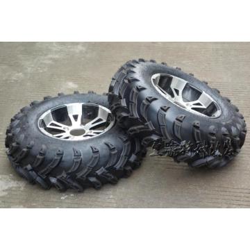 GO KART KARTING ATV UTV Buggy Dirt Bike 25X10-12 Inch Wheel Tubeless Tyre Tire With Aluminum Alloy Hub