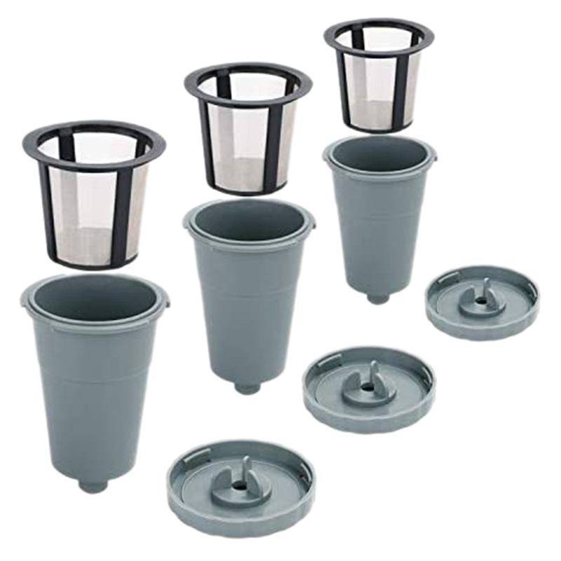 3 Reusable K Cups for Keurig 1.0 Brewers,Easy to Use Refillable Single Cup Coffee Filters, Stainless Steel Mesh Filter