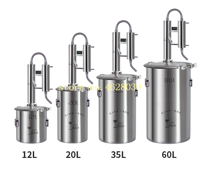 New 12L Wine Alcohol Ethanol Distiller Guzzle Moonshine Still Stainless Copper Home Brewing Kit