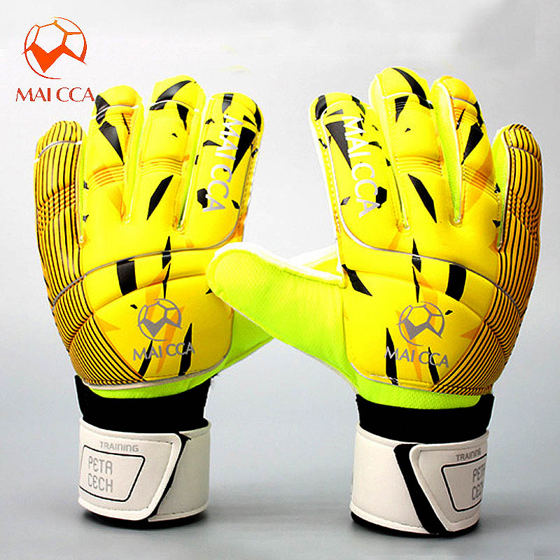 MAICCA Adult Professional Socce Goalkeeper Gloves Football Finger Protection Soccer Football Latex Goalie Gloves with Super