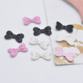 Wholesale 1000Pcs 15*9mm Glitter Fabric Padded Bow Tie Appliques for DIY Hat Ornament Hairpin Bow Decor Accessories Patches