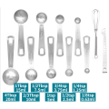Stainless steel Measuring Spoons U-Taste 18/8 Stainless Steel Measuring Spoons Set of 11 Piece Dry and Liquid Ingredients