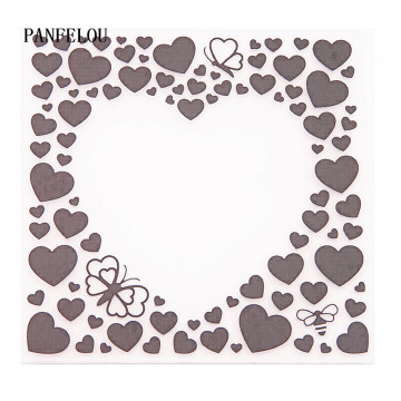 PANFELOU 3D Sweet lovee Embossing folders Plastic For Scrapbooking DIY Template Fondant Cake Photo Album Card Making