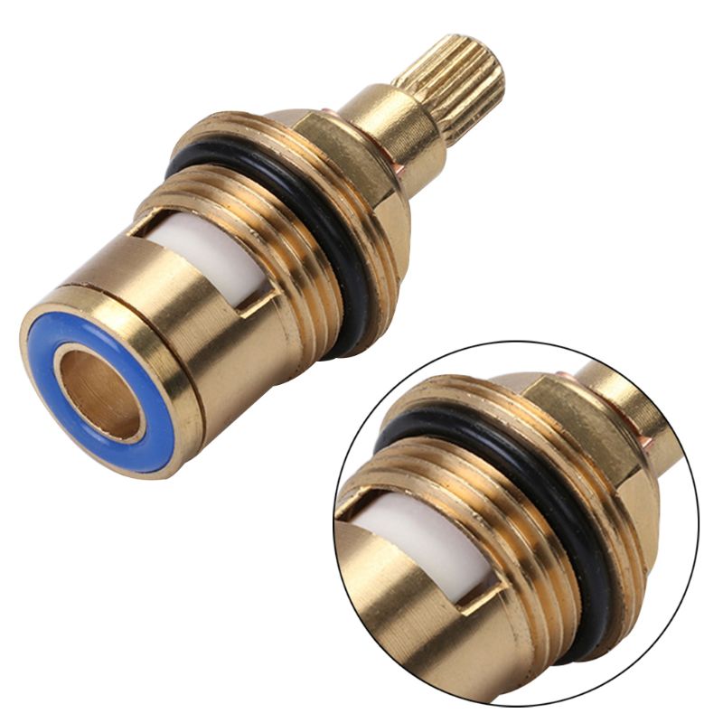 Brass Ceramic Thermostatic Valve Faucet Cartridge Bathroom Hot Cold Water Mixer Valve Water Temperature Ajustment Kit Accessorie