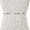 Diamond Belt Silver Rhinestone Wedding Belt Sash Crystal Bridal Belt For Wedding Gown Y135S