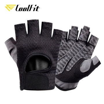 CoolFit Professional Gym Fitness Gloves Power Weight Lifting Women Men Crossfit Workout Bodybuilding Half Finger Hand Protector