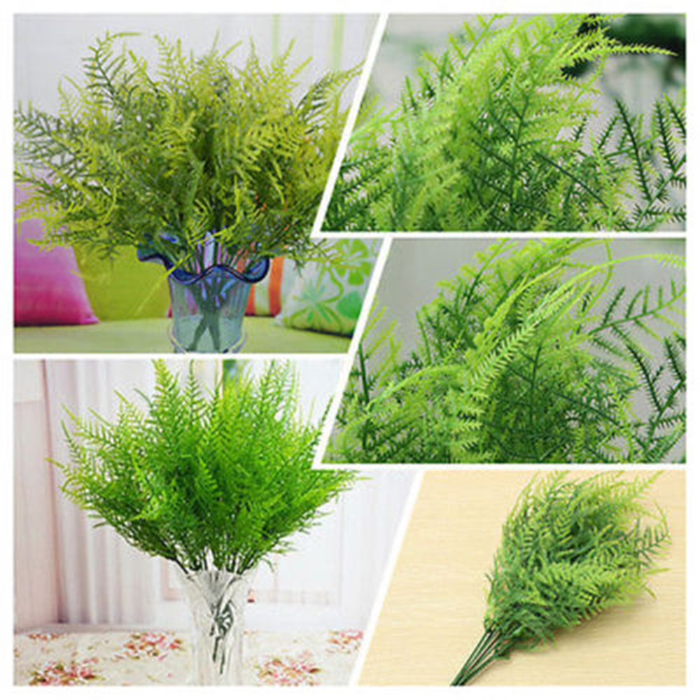 Outdoor Artificial Asparagus Fern Plant Green Plant Decoration for Home Store Greenery Fake Grass