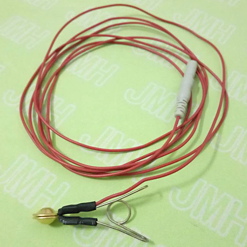 2pcs High quality Din 1.5mm Ear clip electrode sleep brain EEG cable