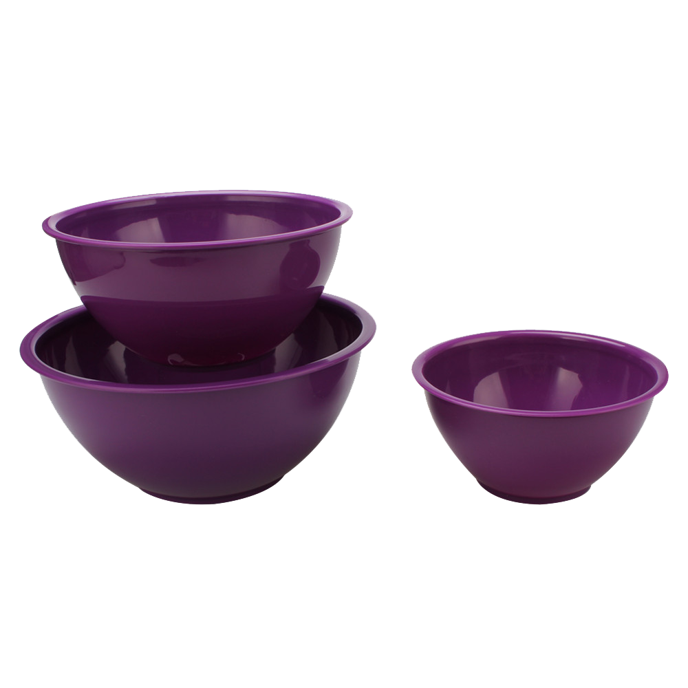 Purple Plastic Mixing Bowl Set China Manufacturer