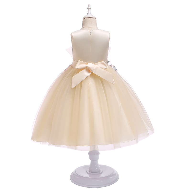 3-8 Years Girl Princess Gown Dress For Graduation Performance Children Elegant Dresses Child Customes Clothes Girl Clothing