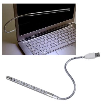 product Mini Portable Flexible 10 LEDs USB Light Computer reading Lamp for Notebook Laptop Computer Desktop PC Keyboard