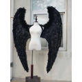 High quality Black Devil angel wings Cosplay costume props Adult large catwalk wings for Costume cosplay show family gathering