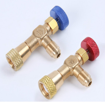 High Quality refrigerant tool retention control valve R410A R22 R407C,Air conditioning charging valve spare parts 1PC UNIT