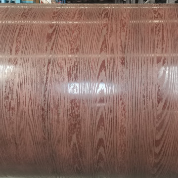 Dark wood color printed aluminum in sheet