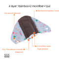 S M L Bamboo Charcoal Mama Reusable Menstrual Cloth Sanitary Pads Napkin Waterproof Panty Liners Women Feminine Hygiene