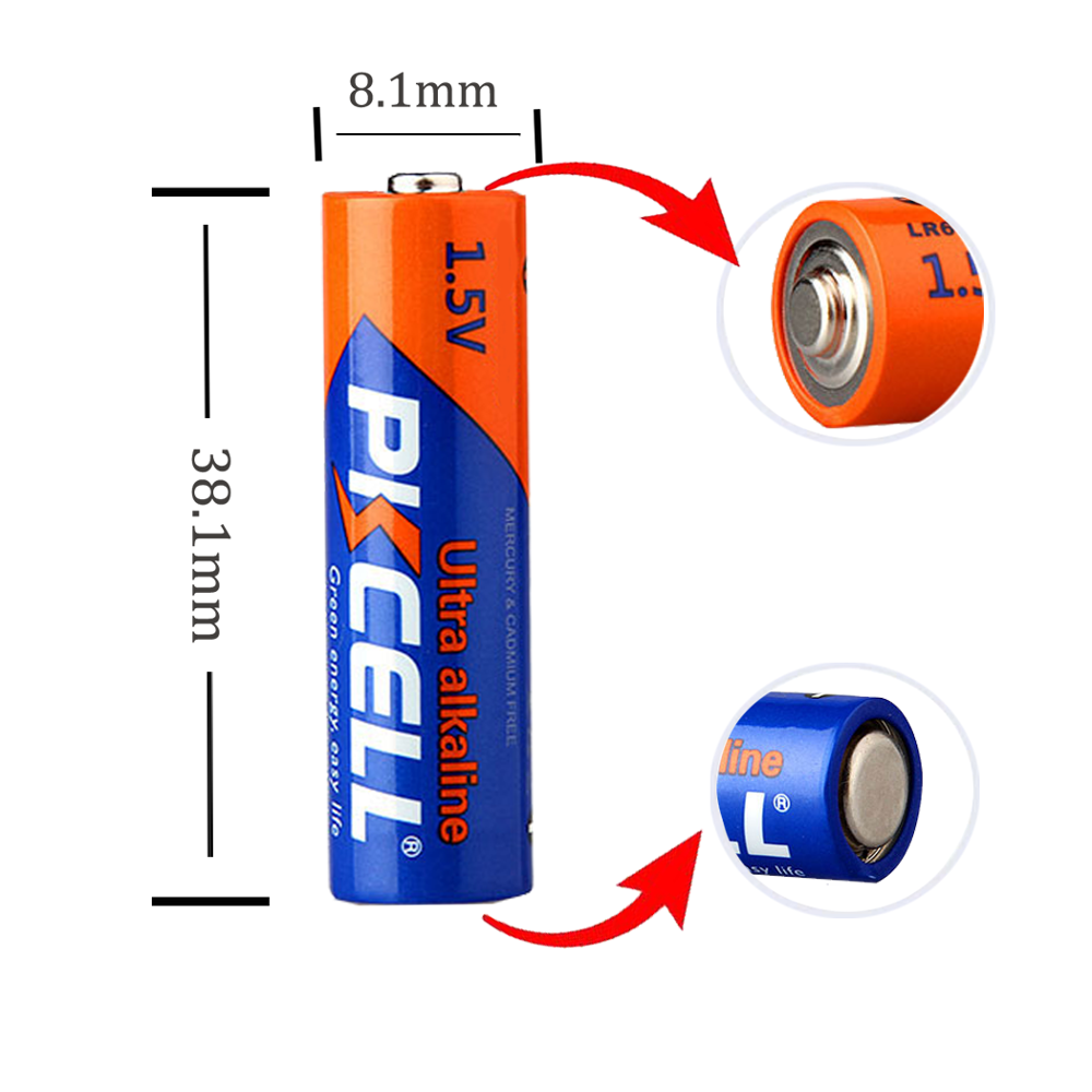 40PCS AAAA Battery PKCELL 1.5V LR61 AM6 Alkaline Battery MN2500 E96 4A Dry Primary Battery