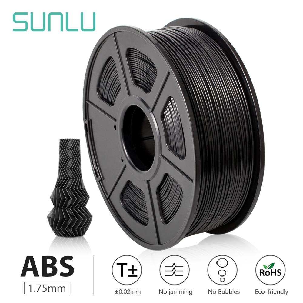 SUNLU ABS 3D Printer Filament abs Filament 1.75 mm 1KG 3D Pen filament Low Odor Dimensional Chemical resistance