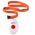 SINGCALL Wireless Nursing System, Medical Call Pager, Panic Button, Oval Rounded Shape Bell with the Necklace APE160