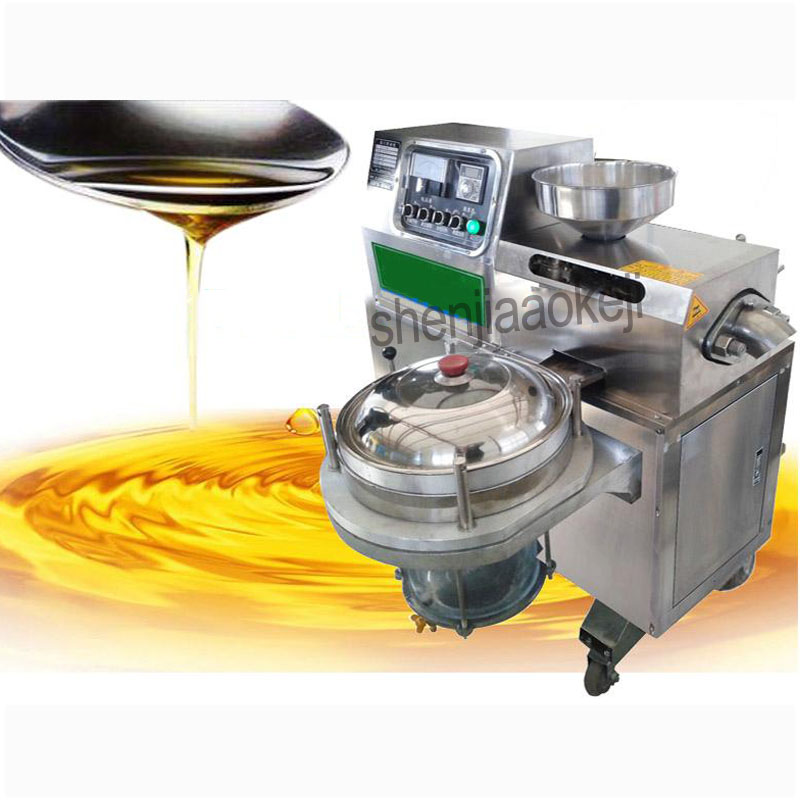 15kg/h (about) High Oil yield oil presser Commercial Oil Pressers Stainless Steel Peanuts oil pressing machine sesame 220W 3750W