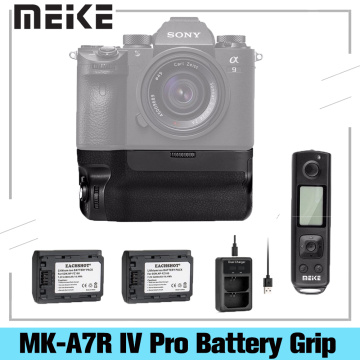 Meike MK-A7R IV Pro Battery Grip For Sony a7RIV a7R4 a7IV a74 a9II Camera Vertical Shutter Wireless Remote