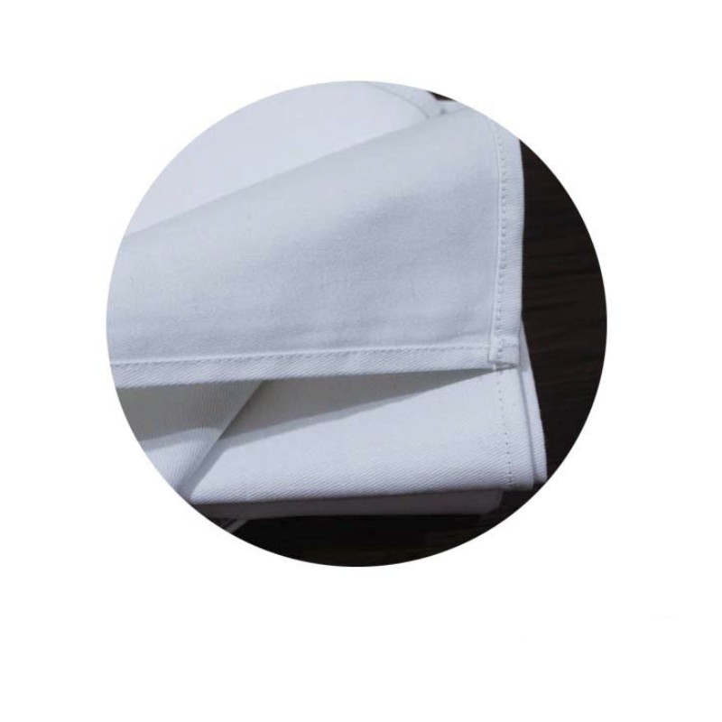 Hotel Cotton and Polyester Napkin Cloth Mouth Cloth Pure White Home Decoration Table Cloth Foldable Flower Linen Napkins Wedding