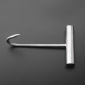 Stainless Steel Meat Hook Practical Pork Hook Roasted T-Hook Useful Beaf Chicken Hook Kitchen Tool for Home Shop (20cm)