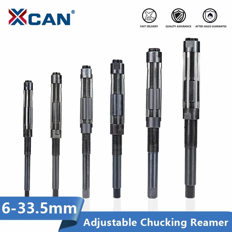 XCAN Adjustable Hand Reamer Machine Cutting Tools 6 7 8 9 10 11 12 13 15 17 19 21 23 26 29 30mm