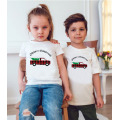 Plaid Truck Cute Print Christmas Family Matching T-shirt Baby Child Mom and Dad Family Look Christmas Tops Tee Shirts