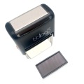BBloop "FAXED" W/Fax Machine Illustration Self-Inking Stamp, Rectangular, Laser Engraved, RED