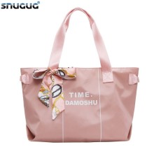 SNUGUG Outdoor Women's Sport Bag Waterproof Fitness Bag For Training Nylon Ladies Handbags Travel Portable Pink Gym Bags Women