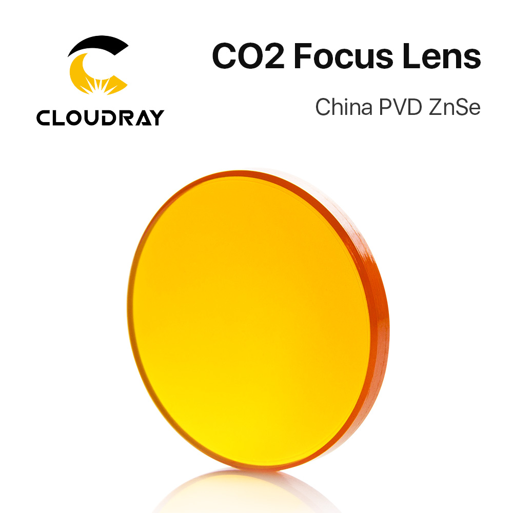 Cloudray China ZnSe Focus Lens Dia. 20mm FL 38.1-127mm 2.5" for CO2 Laser Engraving Cutting Machine by Other Shipping