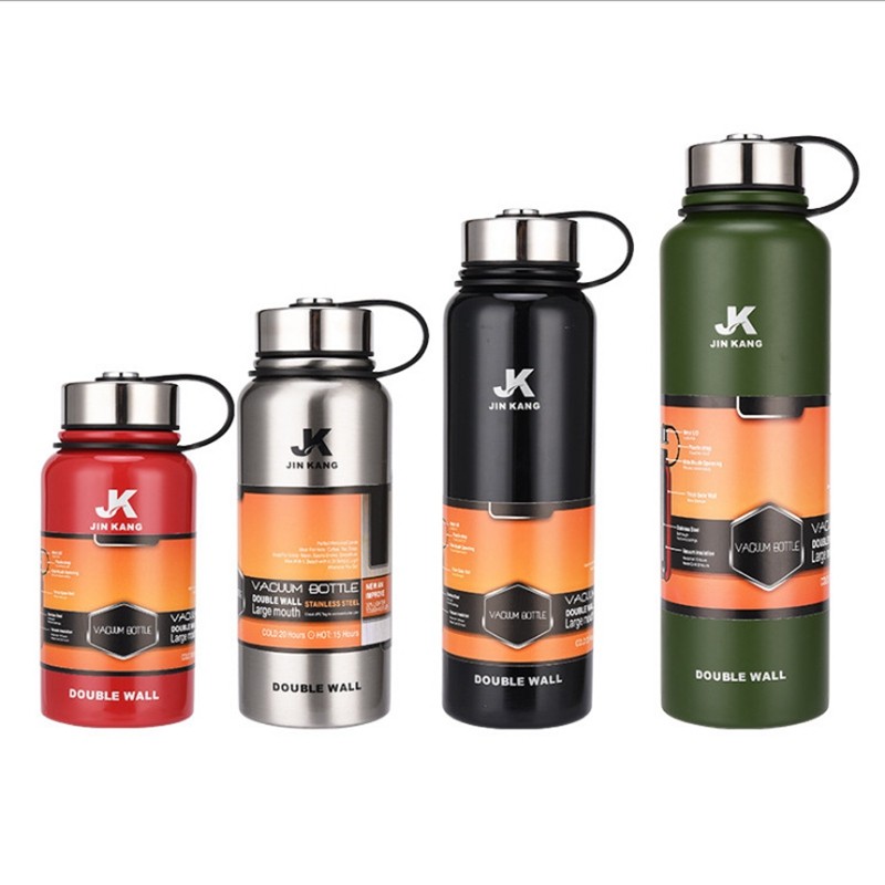 Large Capacity Stainless Steel Water Bottle Vacuum Flasks Thermoses Sports Travel Pot Outdoor Thermos Bottles Double Layer cup