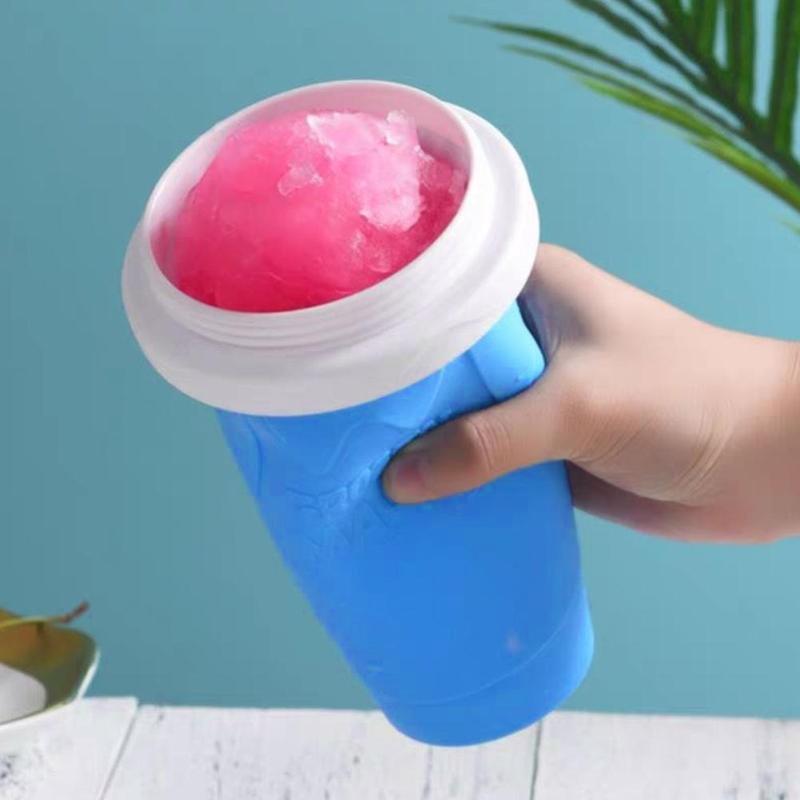 Quick-Frozen Squeeze Cup Slushy Maker Ice Cream Maker Maker Slushy Supplies Straw Cup Smoothie With Cooling Bottle Sq S4K6