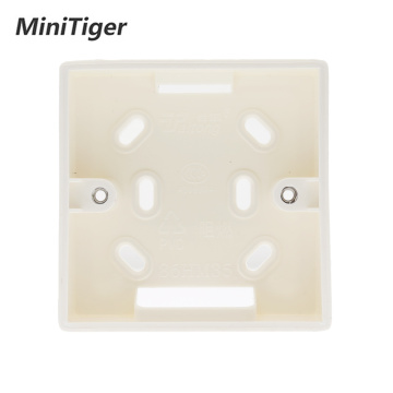 Minitiger External Mounting Box 86mm*86mm*34mm for 86mm Standard Touch Switch and Socket Apply For Any Position of Wall Surface