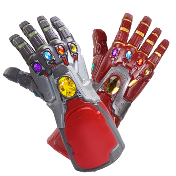 Thanos Led Infinity Gloves Cosplay Iron Man Gauntlet Costumes Superhero Latex Mask Party Props