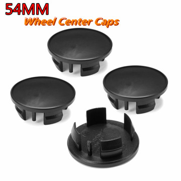 4Pcs 54MM Car Wheel Center Hub Cover Caps Emblem Badge For Mini Cooper Black Plastic