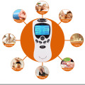 English Keys Herald Tens Acupuncture Body Neck Massager Back Digital Therapy Machine 8 Pads For Back Neck Foot Leg Health Care