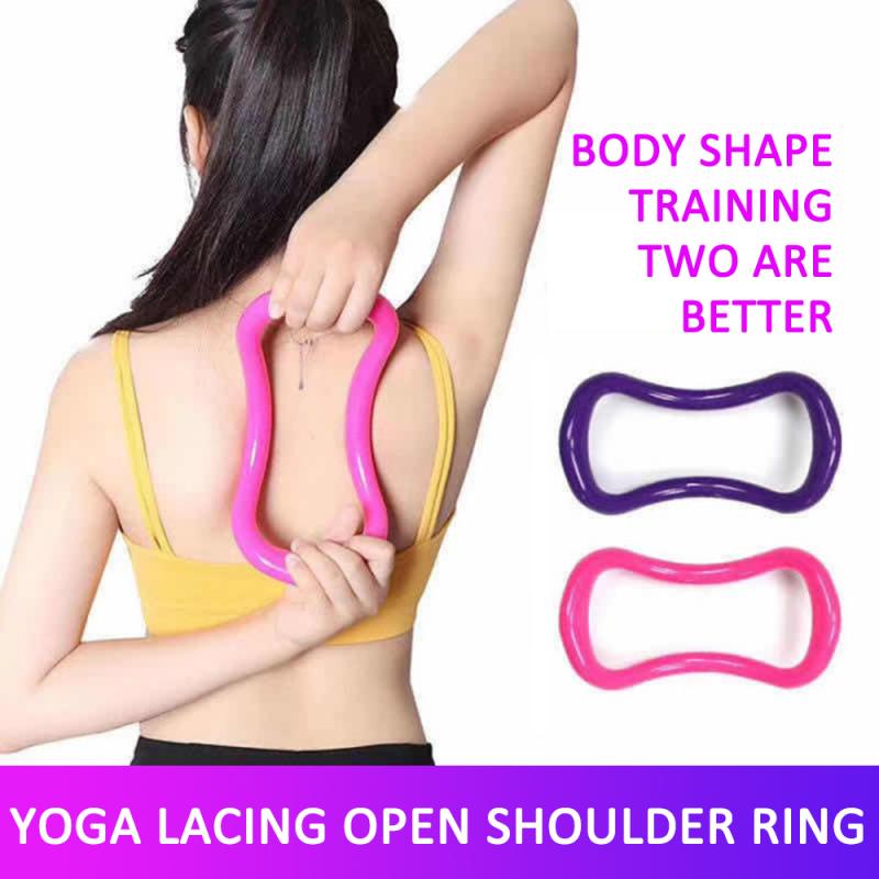 Pilates Ring Yoga Circle Muscle Exercise Bodybuilding Trainer Fascia Massage Workout yoga wheel gym sport fitness accessories
